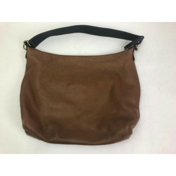 Fossil Leather Purse Shoulder Hand Bag Brown Large - Picture 4 of 7